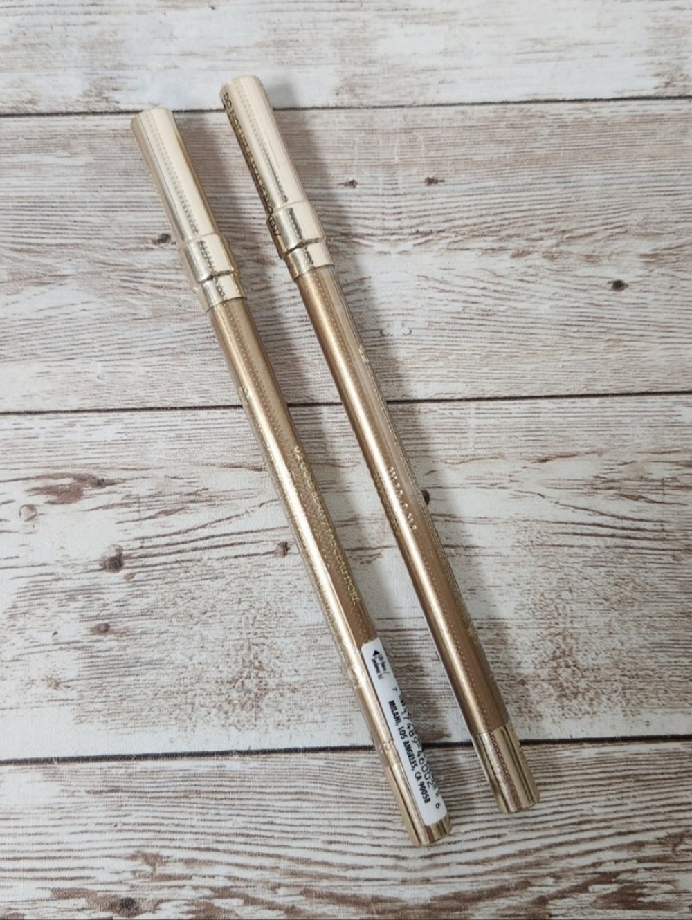MILANI Metallic Lights Foil Eyeliner Crayon Pencil .04 oz Gold Beam #02 Lot Of 2